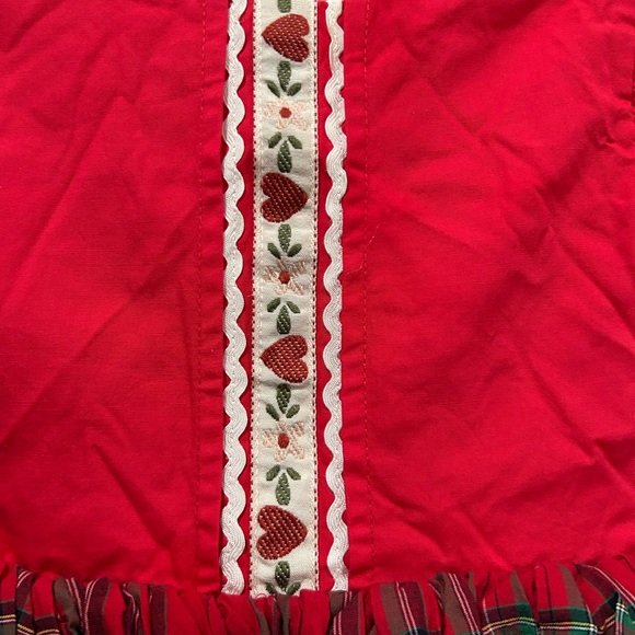 Dollcake Red Christmas plaid 4T - Picture 2 of 9